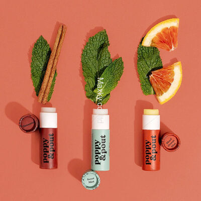 Biodegradable lip balm cardboard packaging, round box, push-type paper tube