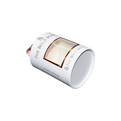 Customized paper tube packaging, suitable for cosmetics, with a transparent window.