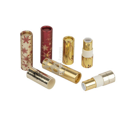 Customized lipstick cardboard containers, biodegradable and compliant with standards