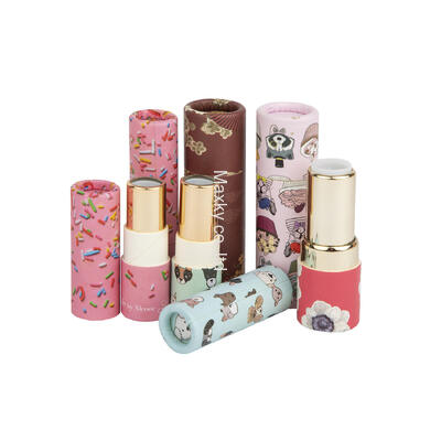 Customized lipstick cardboard containers, biodegradable and compliant with standards