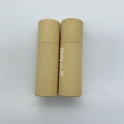 Multiple styles of recyclable lipstick packaging rotating paper tubes