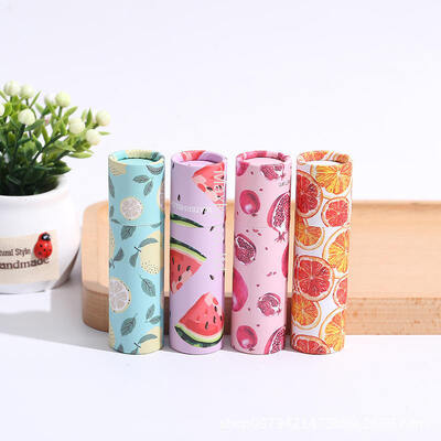 Lipstick cartoon paper tube packaging, paper tube jars, sealed colored cosmetic paper tubes