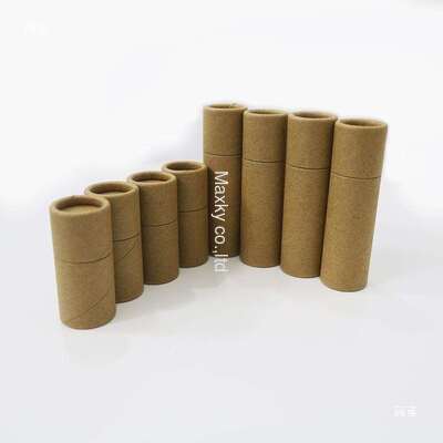 Eco-friendly cosmetic packaging: biodegradable kraft paper lipstick tubes