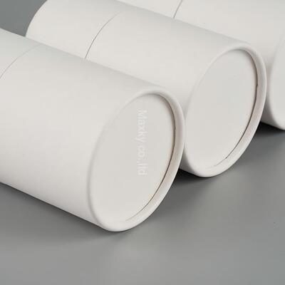 Biodegradable food-grade paper tea canister box - custom printing available