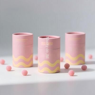 Biodegradable food-grade paper tubes, customizable for tea packaging, and also suitable for candy, chocolate, canned food, etc.