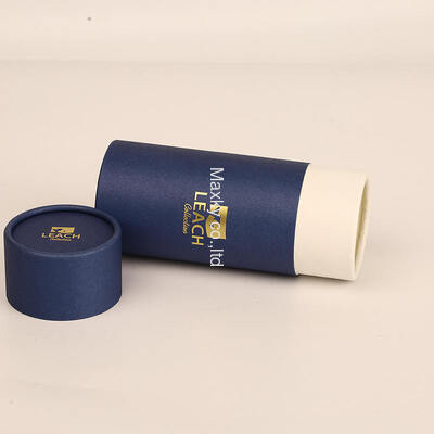 High-end tubular packaging, suitable for products such as candles and underwear, lined with embossed cardboard.