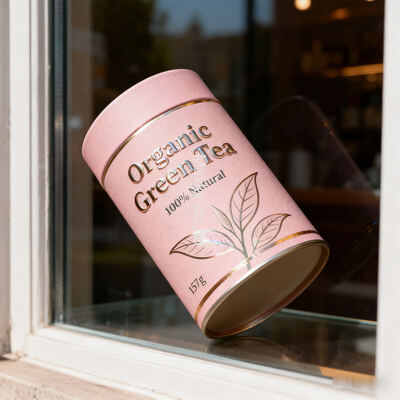 Customizable recyclable kraft paper tubes | Eco-friendly gift boxes, suitable for tea packaging.