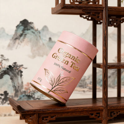 Customizable recyclable kraft paper tubes | Eco-friendly gift boxes, suitable for tea packaging.