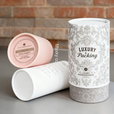 Customized eco-friendly paper sleeves and cardboard tubes for packaging T-shirts, clothing, etc.