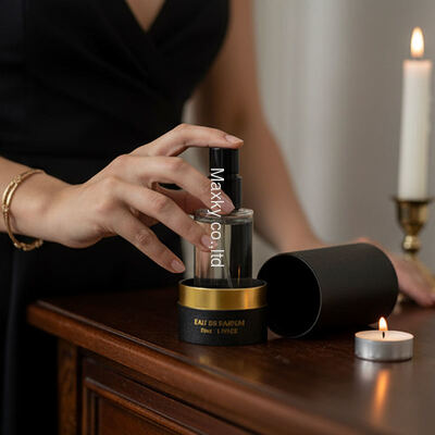 Customized essential oil tube packaging boxes, paper tube perfume cylinder packaging