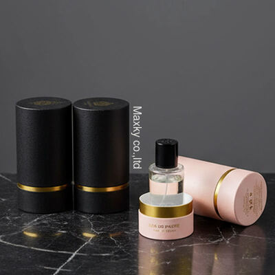Customized essential oil tube packaging boxes, paper tube perfume cylinder packaging