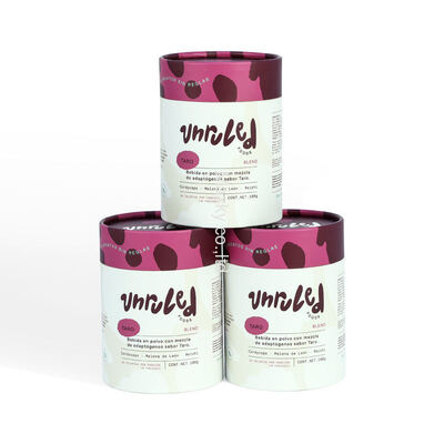 Cardboard cylindrical paper tube packaging, suitable for packaging boxes for powders, chocolates, and tea.