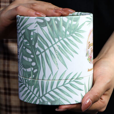 Candle tube gift packaging; candle tube packaging box with logo.