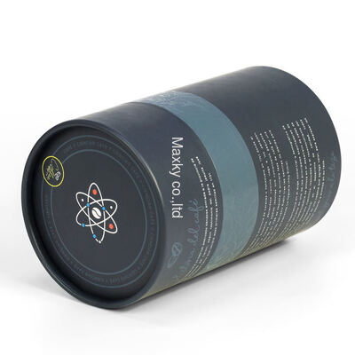 Moisture-proof cylindrical box, suitable for tea, coffee, and food, with aluminum foil lining and easy-to-tear lid.