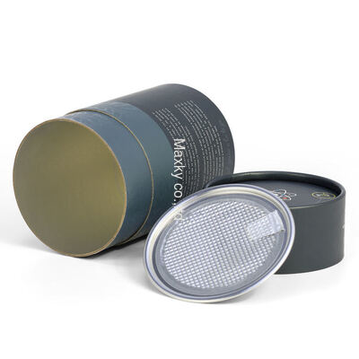 Moisture-proof cylindrical box, suitable for tea, coffee, and food, with aluminum foil lining and easy-to-tear lid.