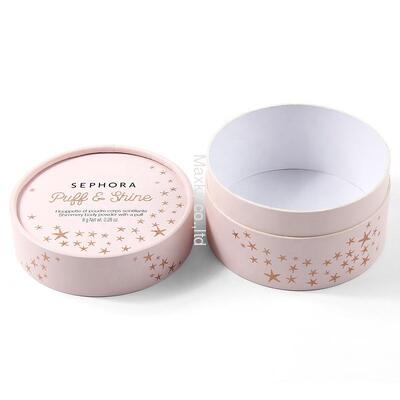 Cosmetic packaging containers, cylindrical paper tubes, suitable for loose powder, false eyelash