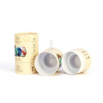 Recyclable and biodegradable paper tube cylindrical packaging boxes, suitable for cosmetics and gifts.