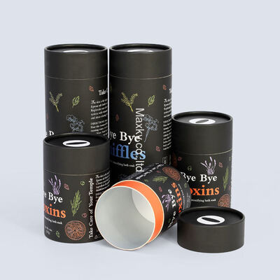 Cylindrical paper tea boxes, food-grade linerboard boxes, coffee powder paper packaging