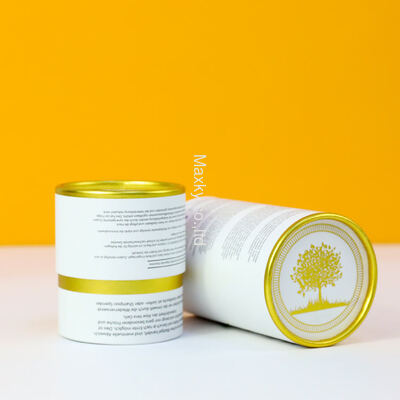 Customized printing of environmentally friendly paperboard, cylindrical boxes, and paper tube packaging