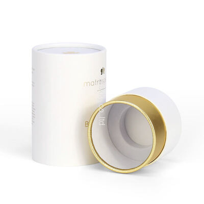 Custom-made rigid round cardboard tea and perfume packaging high-grade paper tubes