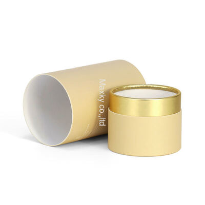 Custom-made rigid round cardboard tea and perfume packaging high-grade paper tubes
