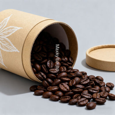 Round cylindrical food-grade tea packaging tube box round container kraft paper tube