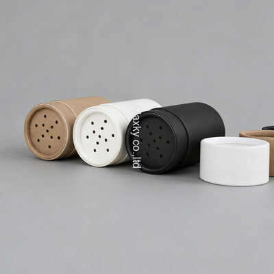 Food-grade cylindrical powder sieve, spice powder paper can/box, kraft paper shaker packaging