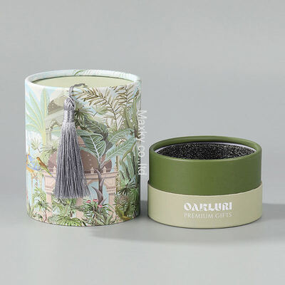 Food-grade cylindrical packaging containers for tea, high-end cosmetic candle jars, paper tubes, and liners.