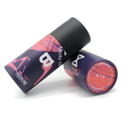 Customized biodegradable cylindrical paper tubes, suitable for high-end wine bottle gift packaging boxes.