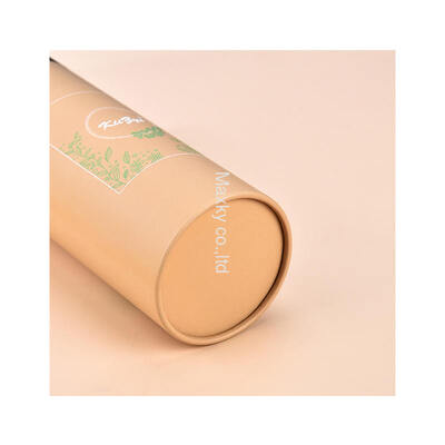 Wholesale biodegradable round paper tube containers for packaging cosmetics, gifts, food, nuts and tea.