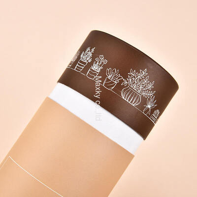 Wholesale biodegradable round paper tube containers for packaging cosmetics, gifts, food, nuts and tea.