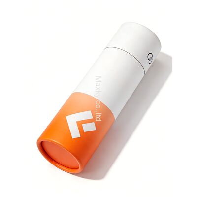 Eco-friendly paper tube packaging for cosmetics, custom printing available.