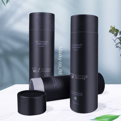 Custom sizes and colors of paper tube packaging suitable for cosmetic packaging