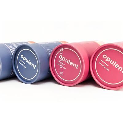 Food-grade round paper tubes, suitable for tea packaging, bulk tea tubes, and recyclable cardboard tubes.