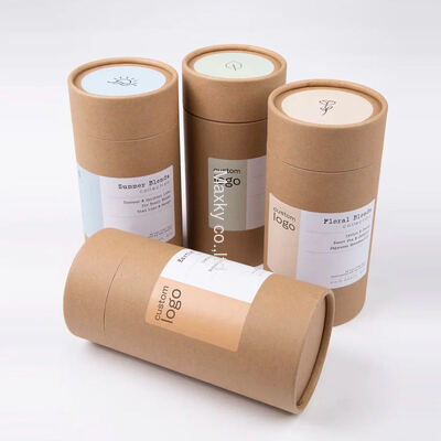 Luxury food-grade paper tube bulk tea and coffee bean cylindrical kraft paper tube packaging