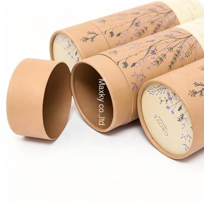 Luxury food-grade paper tube bulk tea and coffee bean cylindrical kraft paper tube packaging