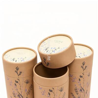 Luxury food-grade paper tube bulk tea and coffee bean cylindrical kraft paper tube packaging