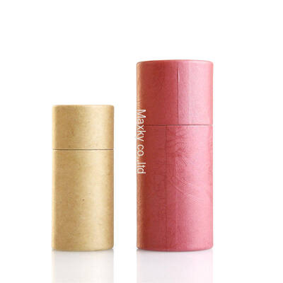 Luxury custom-made paper tubes, suitable for cosmetics and fragrance packaging, made from biodegradable recycled materials.