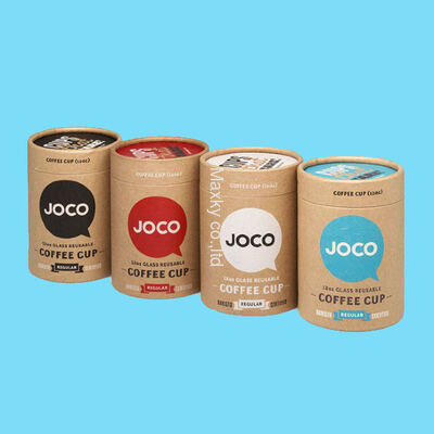 Custom logo natural kraft paper cans, biodegradable, environmentally friendly and recyclable, perfect for cereal snacks and gifts.