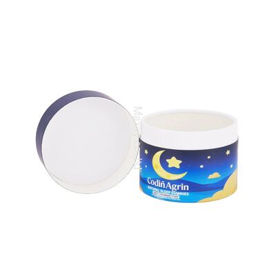 Eco Friendly Health Supplement Packaging Paper Tube Cylinder Gift Box Custom Logo Custom Color Bread Chocolate