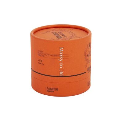 Biodegradable Cylinder Paper Tube Packaging Custom Color for Horse Oil Skincare Cream Moisturizing Repair