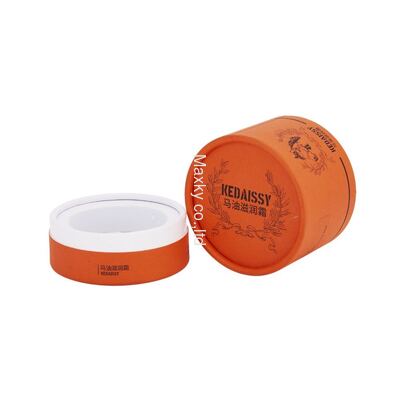 Biodegradable Cylinder Paper Tube Packaging Custom Color for Horse Oil Skincare Cream Moisturizing Repair