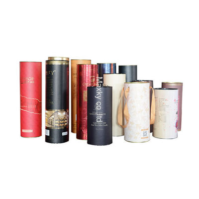 Biodegradable Cardboard Cosmetic Container for  Clothing t Shirt Packaging  Kraft Paper Tube