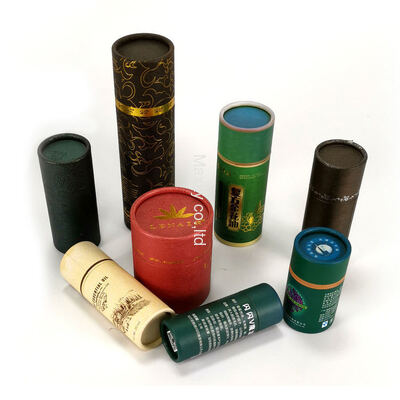 Biodegradable Cardboard Cosmetic Container for  Clothing t Shirt Packaging  Kraft Paper Tube