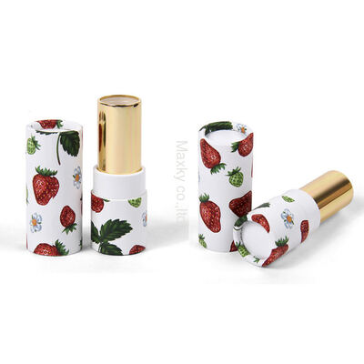 Customized eco-friendly kraft paper deodorizer tubes, lipstick tubes, and twist-up lipstick tubes.