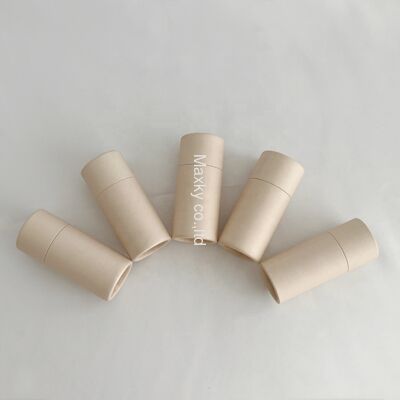 Biodegradable custom cardboard lipstick tube packaging, lipstick deodorant stick container, paper tube