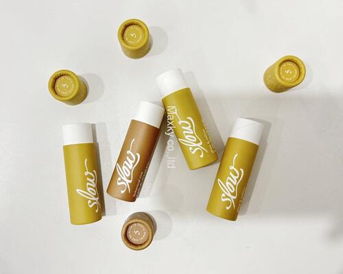 Eco-friendly round deodorizing paper tube cosmetic packaging box lip balm kraft paper cylindrical tube