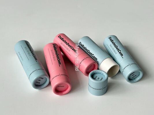 Cardboard Push up Deodorant Paper Lip Balm Paper Tube Containers for Lip Balm