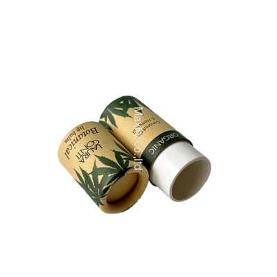 Lip balm tube, deodorant round packaging, eco-friendly push-pull container