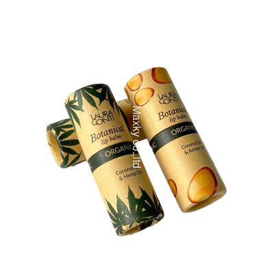 Lip balm tube, deodorant round packaging, eco-friendly push-pull container